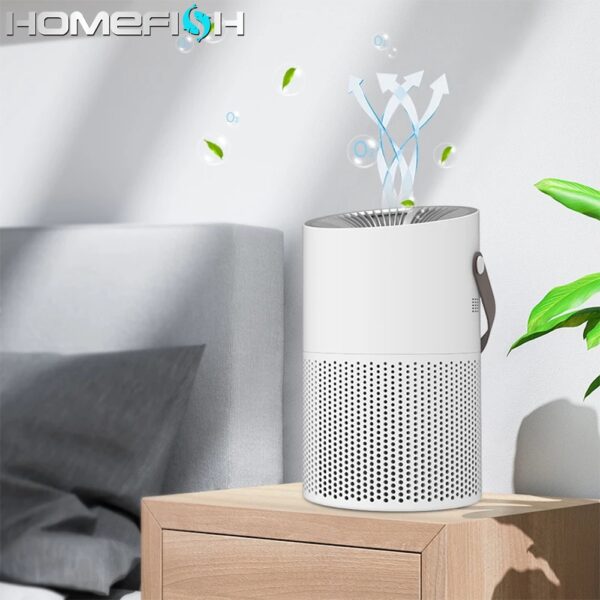 Multifunctional Desktop Air Purifier Remove Formaldehyde H13 HEPA Filter UVC Car Air Purifiers For Bedroom Home - Image 3