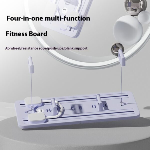 Multifunctional Fitness Board Flat Support Chest And Abdominal Muscle Equipment Household Abdominal Wheel